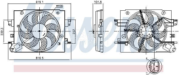 Ventilator za Renault 2 motora