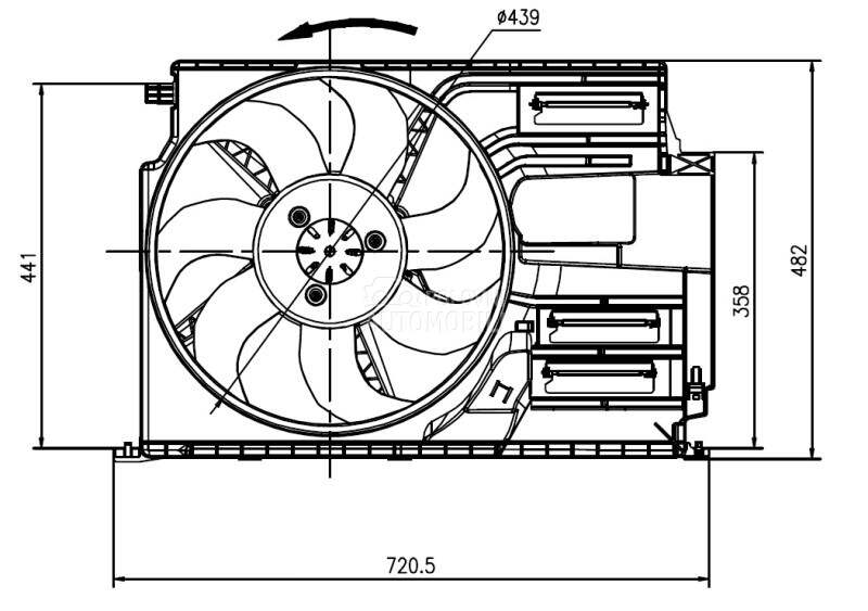 Ventilator za MINI Cooper od 2014. do 2021. god.