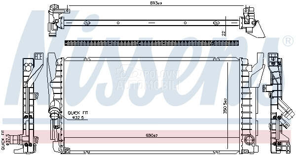 Hladnjak za MINI Cooper od 2014. do 2021. god.