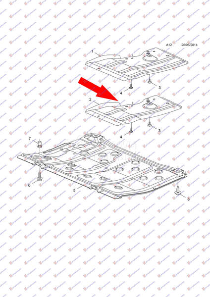Šuspleh za Opel Corsa E od 2015. do 2019. god.