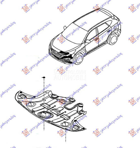 Šuspleh za Hyundai Tucson od 2018. do 2020. god.