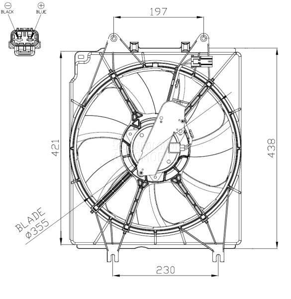 Ventilator za Honda CR-V od 2017. do 2023. god.