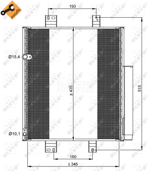 Hladnjak Klime za Daihatsu Materia