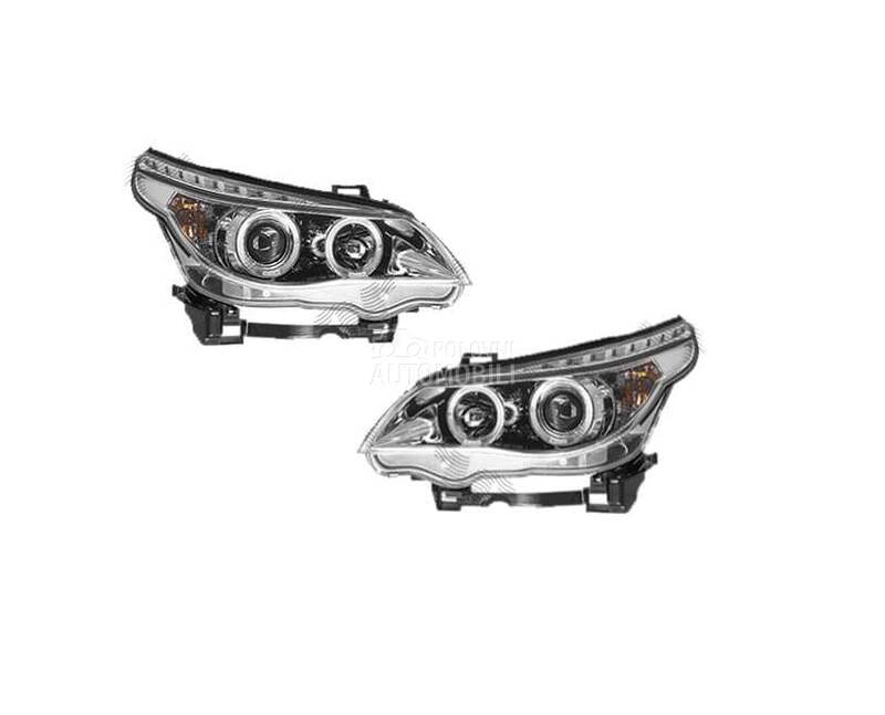 Farovi Angel Eyes Hrom E60 E61 za BMW 518, 520, 523 ...