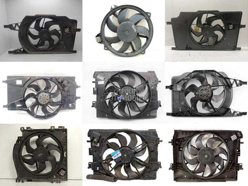 Ventilatori motora za Renault Clio, Espace, Grand Espace ... od 2000. do 2020. god.