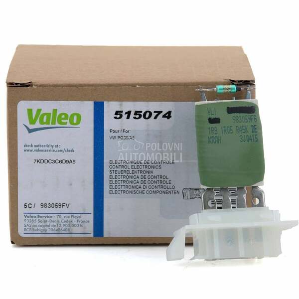 Reostat Ventilatora Kabine za Volkswagen Passat B7 od 2010. do 2014. god.