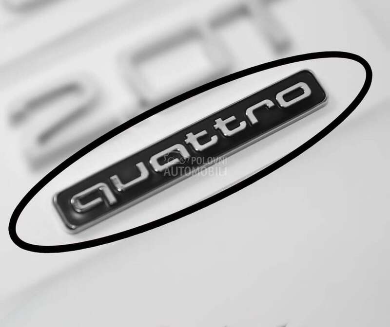 Quattro znak samolepljiv crni za Audi Ostalo