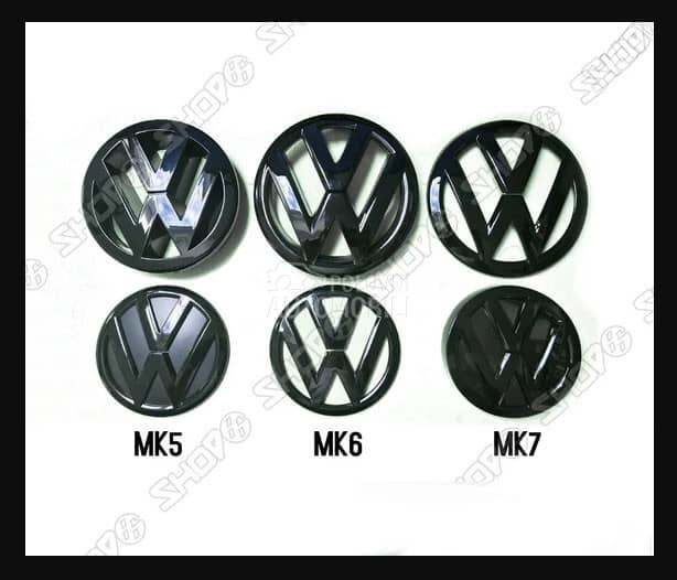 Crni znakovi prednji zadnji za Volkswagen Golf 5, Golf 6, Golf 7