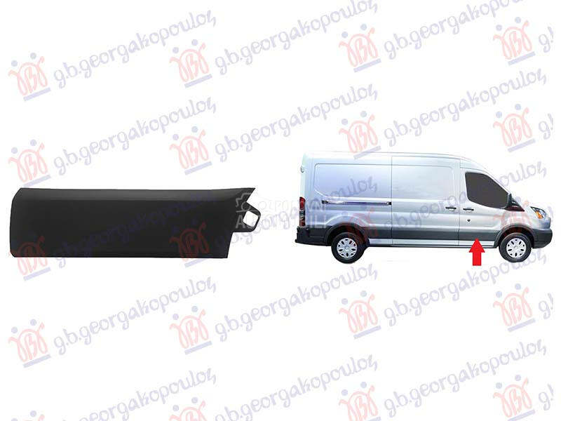 LAJSNA VRATA PLASTICNA CRNA... za Ford Transit Connect od 2019. do 2026. god.