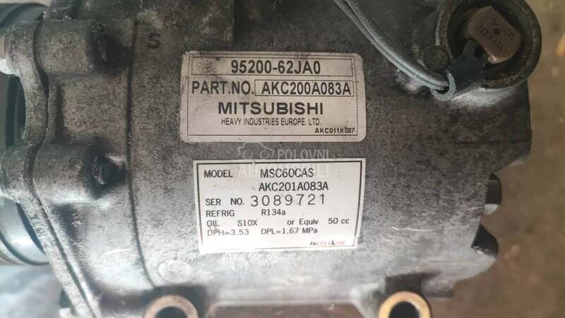 Kompresor klime za Suzuki Swift od 2005. do 2009. god.