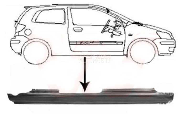 SAJTNA 5 VRATA Desno za Hyundai Getz od 2002. do 2005. god.