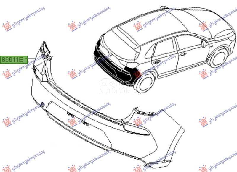 ZADNJI BRANIK za Hyundai i30 za 2020. god.