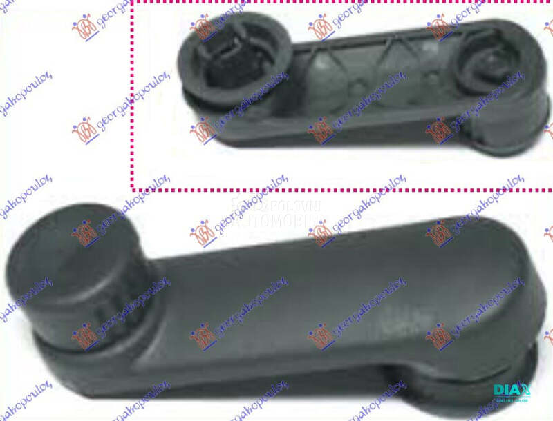 RUCICA ZA PODIZANJE PROZORA za Renault Kangoo od 2003. do 2008. god.