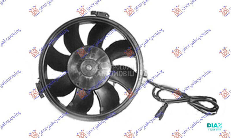 VENTILATOR KOMPLET (280mm) (DU za Volkswagen Passat od 2000. do 2005. god.