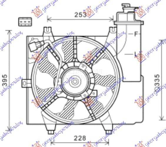 VENTILATOR KOMPLET za Kia Picanto od 2008. do 2011. god.