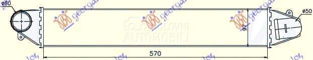 HLADNJAK INTERKULERA 1.8i... za Ford Galaxy od 1995. do 2006. god.