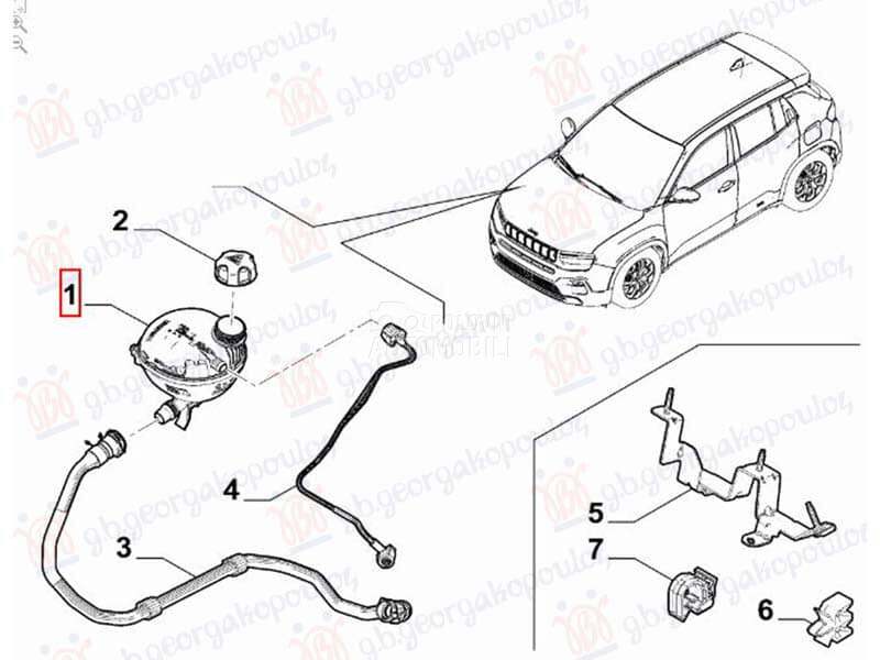 POSUDA ZA ANTIFRIZ za Peugeot 2008 za 2023. god. - 9824198680