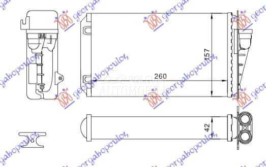 GREJAC KABINE za Fiat Marea od 1996. do 2007. god. - 71714180