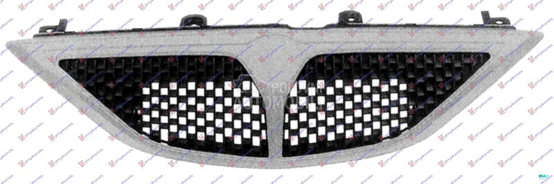 PVC MASKA KOMPLET HROM 2000- za Lancia Ypsilon od 1996. do 2003. god.