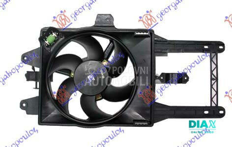 VENTILATOR HLADNJAKA KOMPLET ( za Lancia Ypsilon od 1996. do 2003. god.