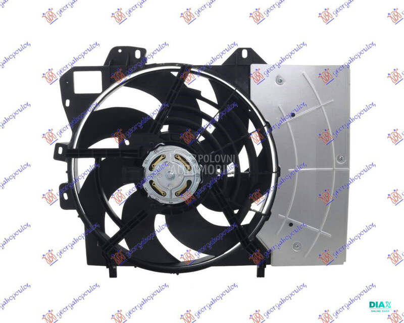 VENTILATOR KOMPLET (1 KONEKTOR za Citroen C3 Picasso od 2012. do 2016. god.