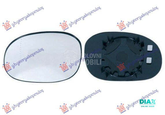 STAKLO RETROVIZORA (ASFERICNO) za Citroen Xsara Picasso od 1999. do 2007. god.