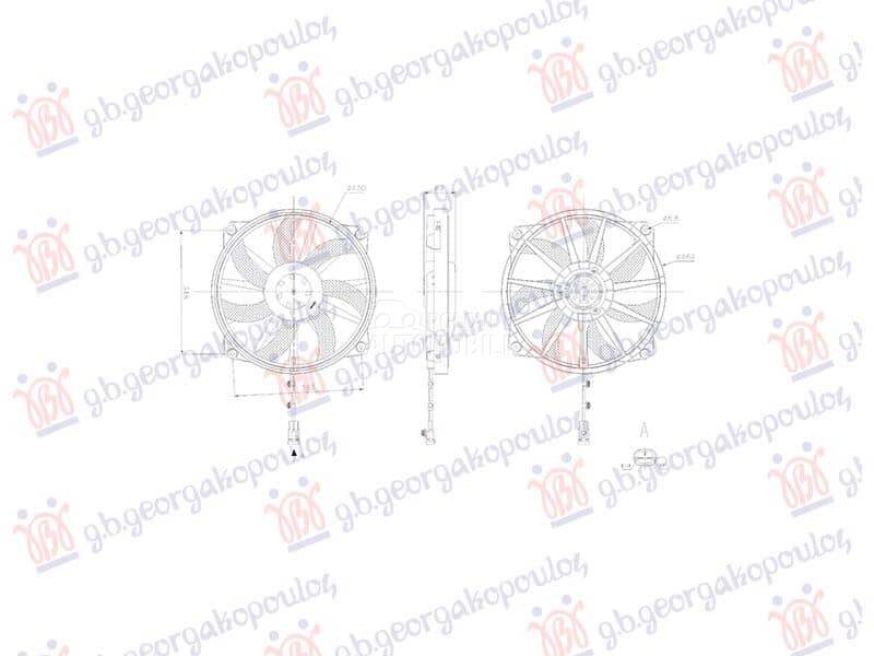 VENTILATOR BENZIN/DIZEL za Citroen C4 od 2011. do 2020. god.