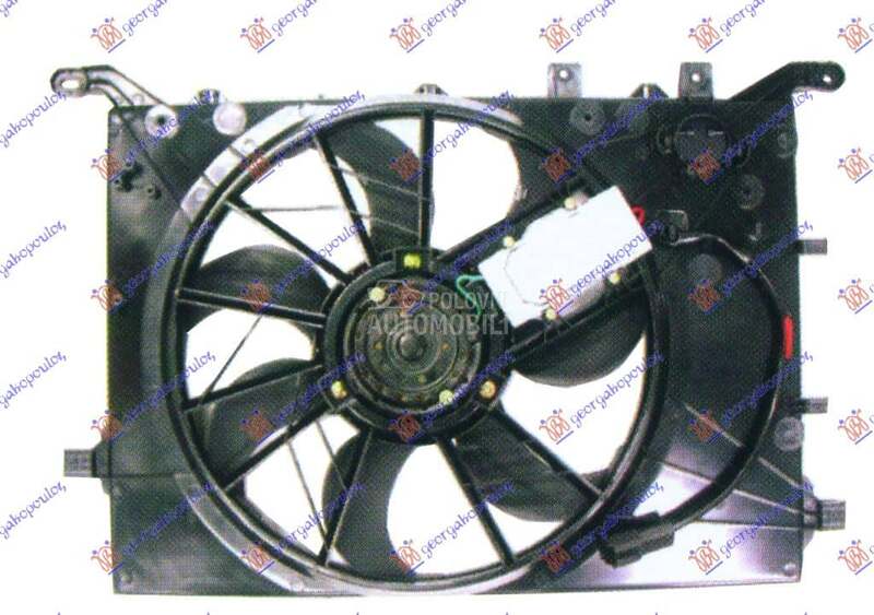 VENTILATOR HLADNJAKA KOMPLET za Volvo S60 od 2000. do 2010. god.