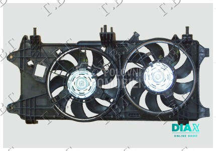 VENTILATOR (DUPLI) KOMPLET (1. za Fiat Doblo od 2005. do 2009. god.