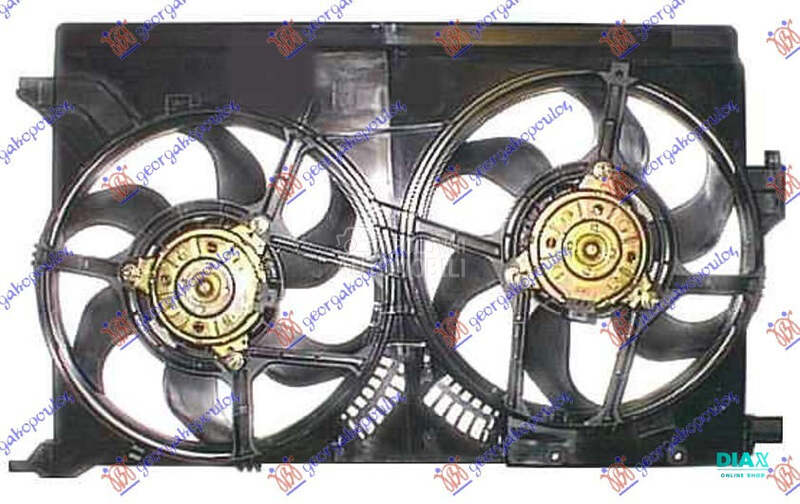 VENTILATOR (DUPLI) KOMPLET (BE za Saab 9-3 od 2007. do 2012. god.