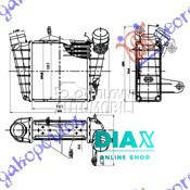 HLADNJAK INTERKULERA 1.8 TURBO za Volkswagen Polo od 2005. do 2009. god.