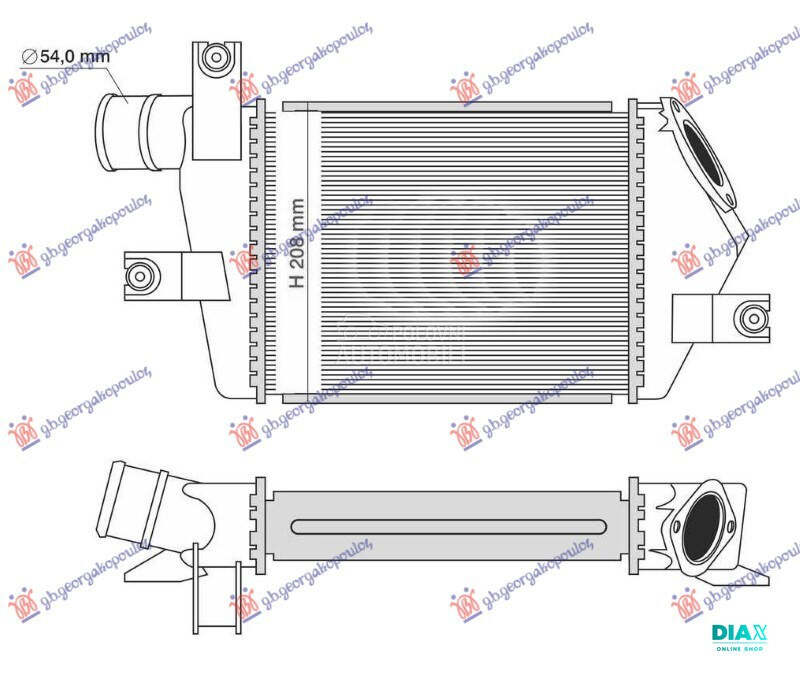 HLADNJAK INTERKULERA 2.5 TD (2 za Mitsubishi L200 od 2006. do 2010. god.
