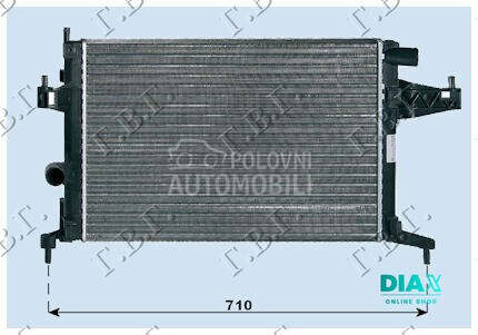 HLADNJAK MOTORA 1.4/1.8 (MAN) za Opel Tigra od 2004. do 2009. god.