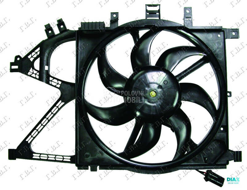 VENTILATOR KOMPLET (390mm) (4 za Opel Combo od 2000. do 2012. god.