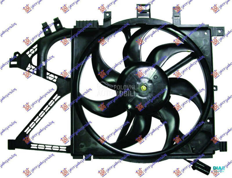 VENTILATOR KOMPLET (390mm) (4 za Opel Corsa C od 2000. do 2006. god.