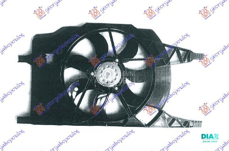 VENTILATOR KOMPLET (BENZIN/DIZ za Renault Laguna od 2000. do 2007. god.