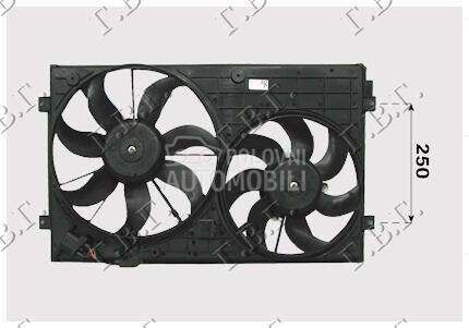 VENTILATOR (DUPLI) (BENZIN/DIZ za Volkswagen Passat od 2011. do 2015. god.