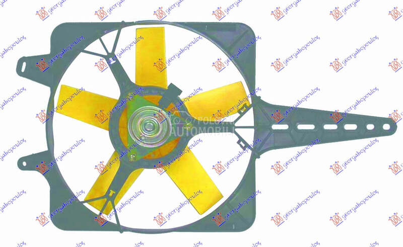 VENTILATOR KOMPLET (1.1/1.4) ( za Fiat Tipo od 1993. do 1995. god.