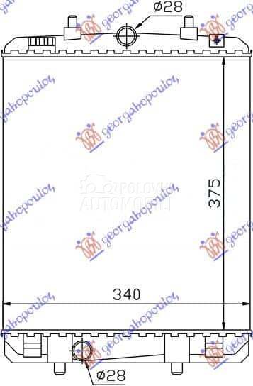 HLADNJAK MOTORA 1.4 HDi... za Toyota Aygo od 2012. do 2014. god.