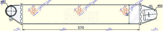 HLADNJAK INTERKULERA 1.8i 20V za Seat Alhambra od 1995. do 2010. god.