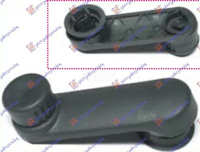 RUCICA ZA PODIZANJE PROZORA za Renault Megane od 1996. do 1998. god.