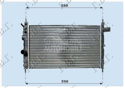 HLADNJAK MOTORA 1.4CC (52.5x32 za Opel Kadett od 1985. do 1988. god.