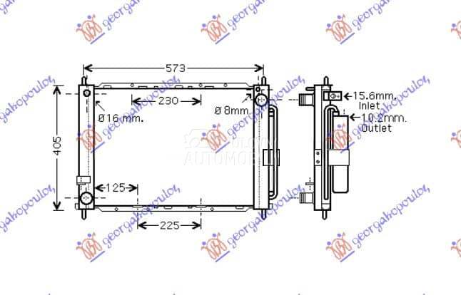 HLADNJAK MOTORA I KLIME... za Renault Modus od 2005. do 2008. god. - 8200221498