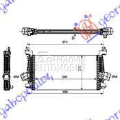 HLADNJAK INTERKULERA 1.4-1.6T za Opel Astra J od 2013. do 2025. god.
