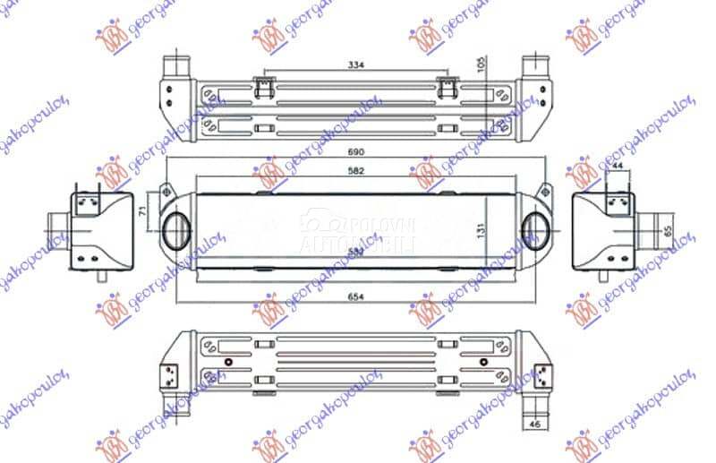 HLADNJAK INTERKULERA 2.7... za Land Rover Discovery od 2014. do 2016. god.