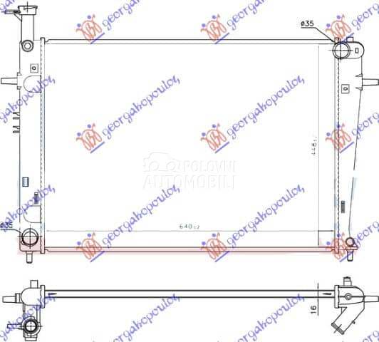 HLADNJAK MOTORA 2.0 16V... za Hyundai Tucson od 2004. do 2010. god. - 25310-2E100
