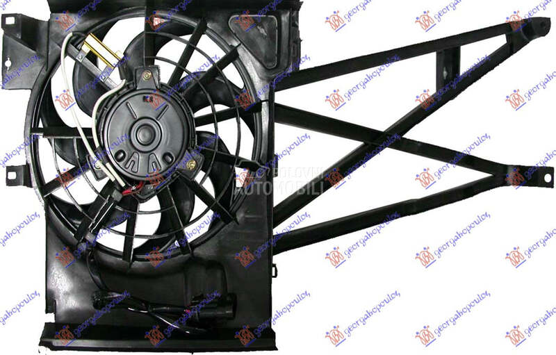 VENTILATOR KLIME KOMPLET (BENZ za Opel Vectra B od 1999. do 2002. god.