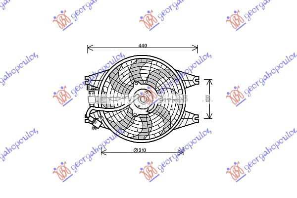 NEMA- VENTILATOR KOMPLET za Kia Sorento od 2002. do 2009. god.