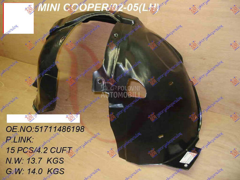 POTKRILO PLASTICNO -2004 za MINI Cooper od 2002. do 2006. god.