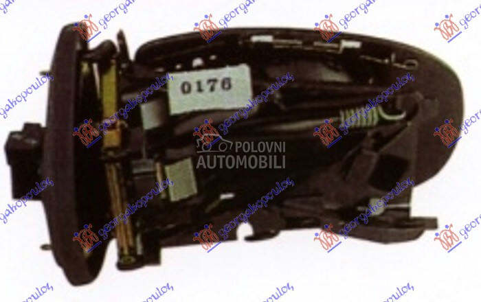RETROVIZOR (BEZ POKLOPCA) ELEK za Mercedes Benz C Klasa od 2003. do 2007. god.